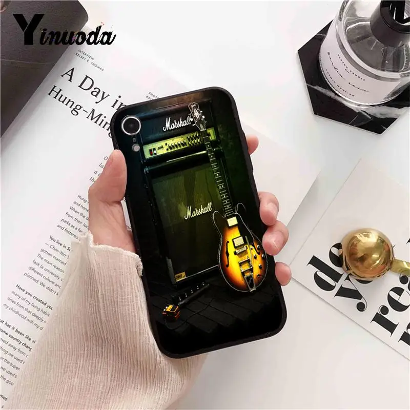 Yinuoda гитара amp marshall шаблон ТПУ мягкий чехол для телефона iPhone 8 7 6 6 S Plus X XS MAX 5 5S SE XR 10 Чехлы Fundas Capa - Цвет: A10