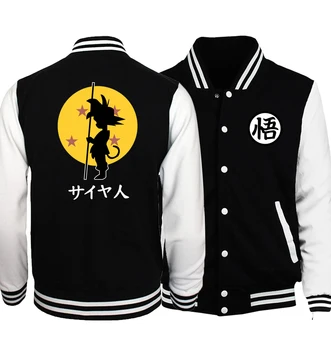 

Dragon Ball Jacket Men 2018 Dragonball Super Jackets Japan Anime Baseball Uniform Harajuku Coat Mens Hip Hop Streetwear