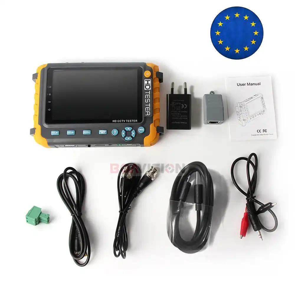 BOAVISION 5 дюймовый TFT ЖК дисплей 1080P / Мп 4 в 1 TVI AHD CVI Аналоговый тестер камеры