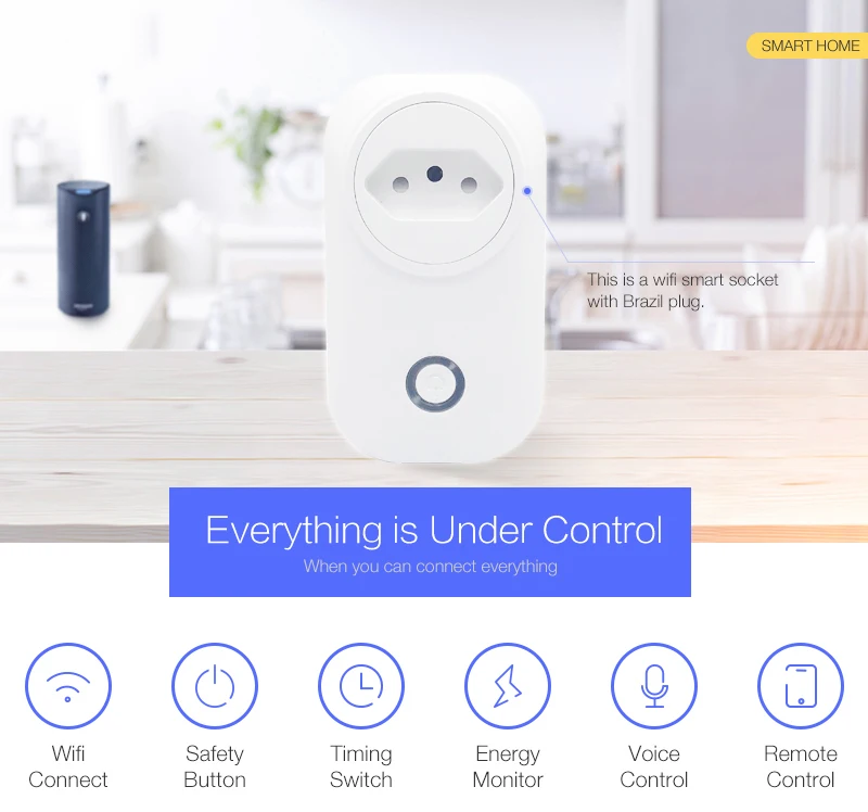 Price WIFI Smart Brazil Plug Power Monitor 16A BR Smart Socket Wireless Outlet Voice Control Work with Alexa Google home