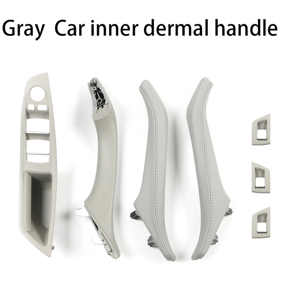 Right Hand Drive RHD For BMW 5 series F10 F11 Gray Beige Black Car Interior Door Armrest Handle Inner Panel Pull Trim Cover