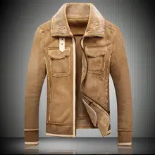 M-5XL, новинка, зимняя Вельветовая куртка с оленем, большой размер, кожаная куртка с овечьей шерстью, красивая бархатная Толстая замшевая меховая цельная куртка, пальто