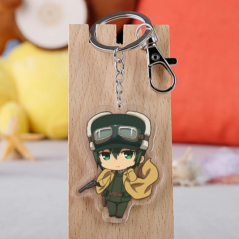 10 Pcs Lot Anime The Beautiful World Acrylic Keychain Toy Kino S Journey Figure Bag Pendant Double Sided Key Ring Gifts Action Figures Aliexpress