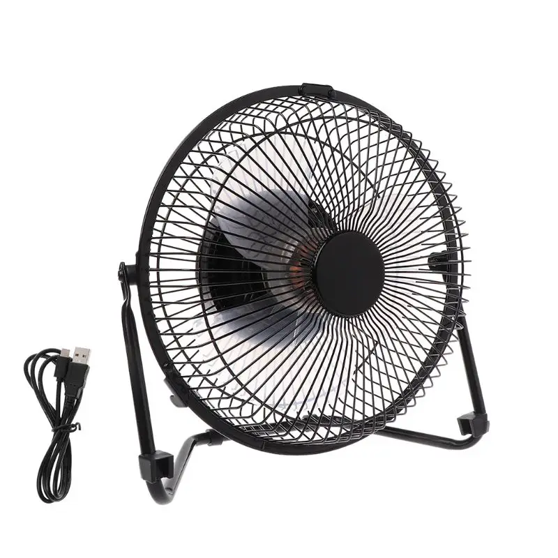 

LILENG 6" 8" 10" Large Black All Metal Electric Rotating USB Powered 18650 Battery Powered Desktop Fan 100% brand new and high q