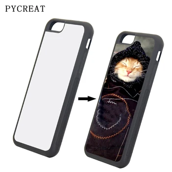 

For iPhone 6 6s Sublimation Case 2D Rubber TPU Back Cover With Blank Aluminum Insert Metal Plate Heat Transfer DIY Funda JC Case