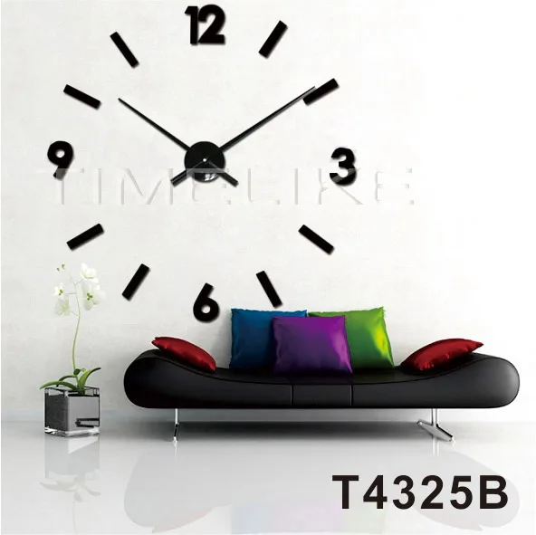 

Modern 3D Wall Clock Big Size DIY Quartz Large Clock Hands Wall Stickers Living Room Decoration Art Watch