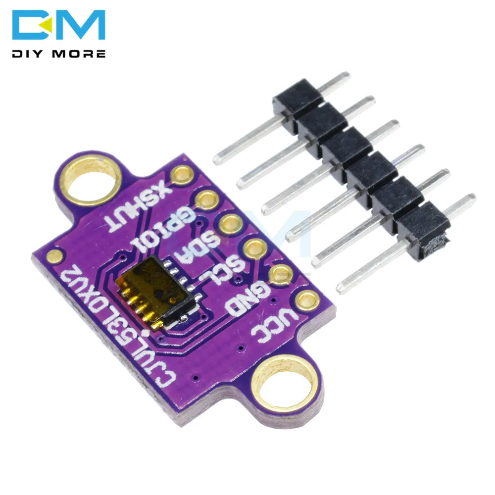 VL53L0X IC IIC I2C Интерфейс серийный Сенсор датчик вторжения лазерный модуль начиная Расстояние доска времени полета ToF GY-VL53L0XV2