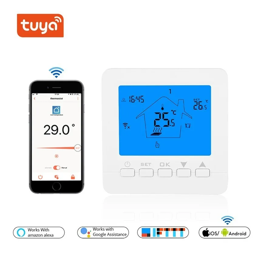 Термостат для водонагревателя 3 А Wi Fi 16 А|Умная система управления температурой| |