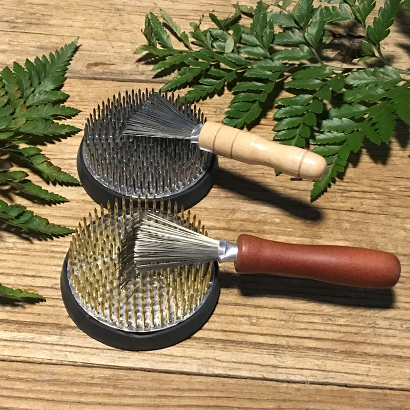 

Japanese ikebana Kenzan Pin cleaning rake Tool Garbage cleaning flower arrangement auxiliary floral tools