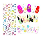 Rocooart DS208 дизайн ногтей переводные наклейки для ногтей цветные морские рыбки наклейки для ногтей водяные наклейки для ногтей