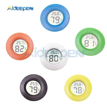 Мини Круглый ЖК-цифровой термометр гигрометр холодильник тестер морозильника датчик измерителя температуры и влажности домашний измерительный инструмент