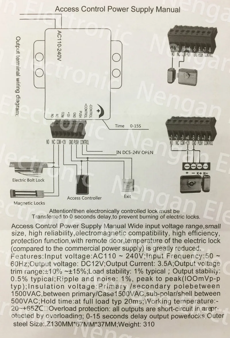 Небольшой источник питания мини-блок питания AC 110~ 240V 50-60HZ к DC12v 3A 36w блок питания контрольный Лер для система контроля допуска к двери использования