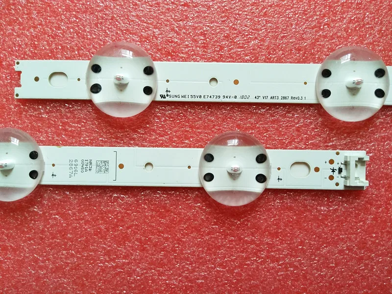 

TVs LED Band array For LG 43LJ610V-TA 43LJ610V-ZA 43LJ6140-PA 43LJ614T-TA LED Bar Backlight Strip Line LC430DGG-FKM3 Ruler Tapes