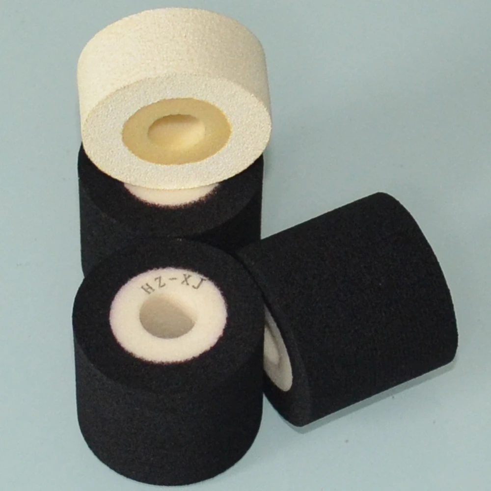 

Black Diameter 36mm Height 36mm batch code machine solid ink roller for continuous band sealer