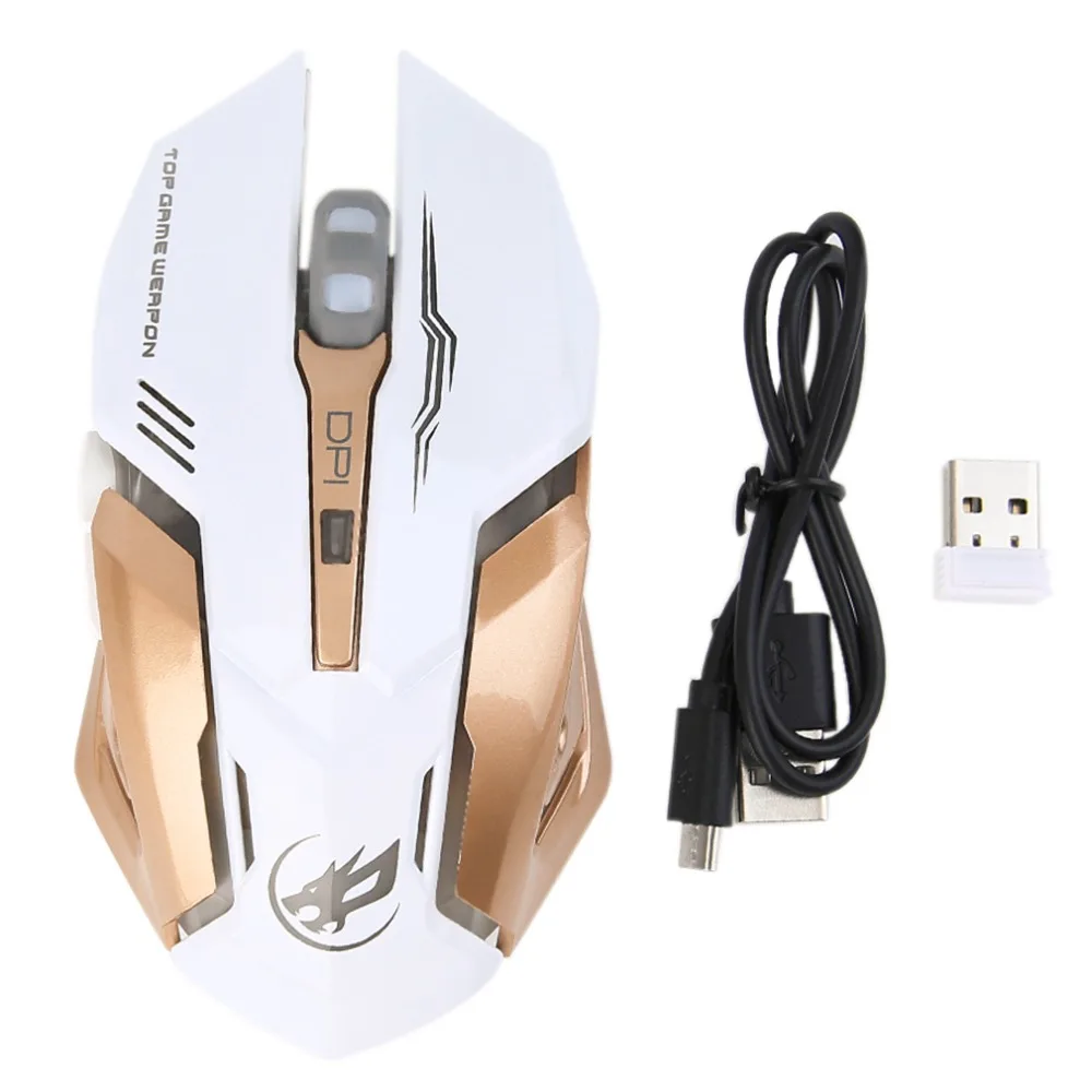 

Mouse 6 Buttons gaming mouse Wireless Optical Mouse Gamer Computer Mice Adjustable DPI Mouse with Colorful Backlight