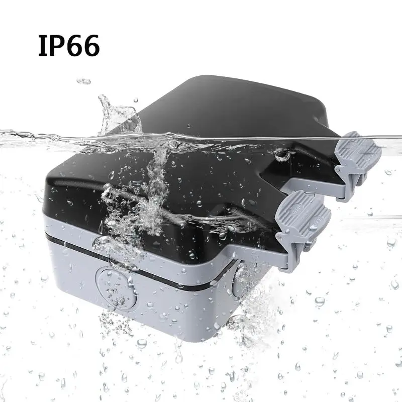 

Outdoor Wall Switch Socket IP66 Weather&Dust Proof Power Outlet EU Standard