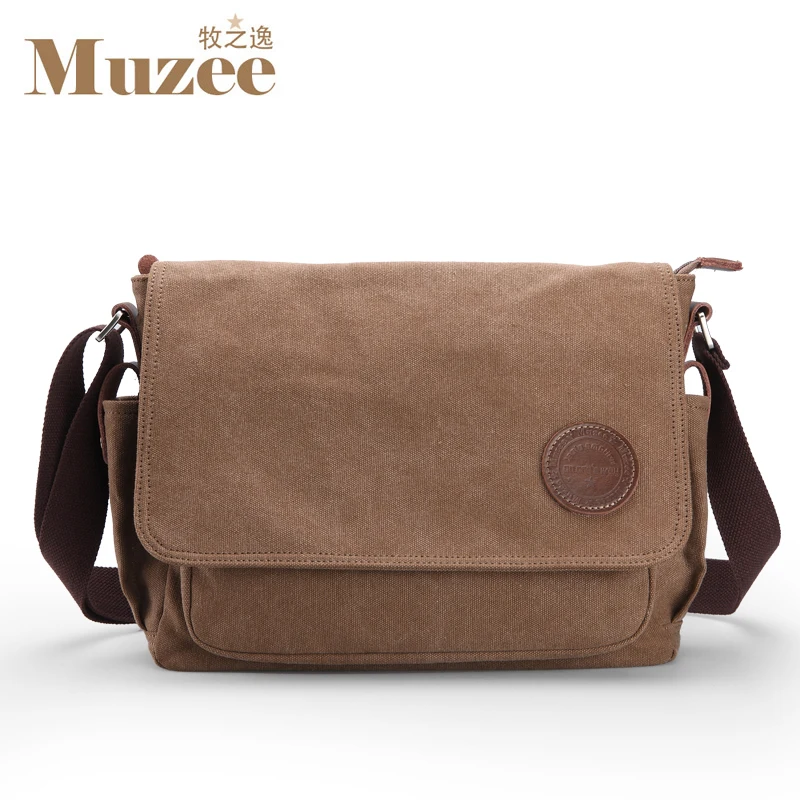 Muzee men messenger bags school canvas single shoulder bags crossbody bag  for traveling ME_8899D