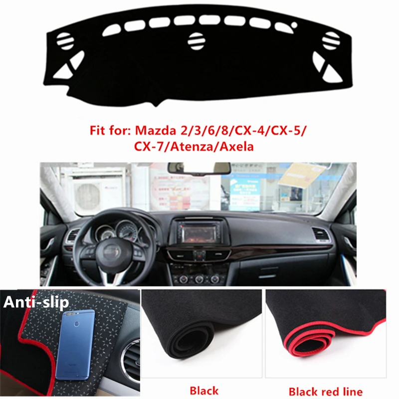 

Anti-slip Dashboard Cover Dashmat Pad For Mazda 2 3 6 8 CX-4 CX-5 CX-7 Atenza Axela 2016 2017 2018 Sun Shade Dash Board Cover