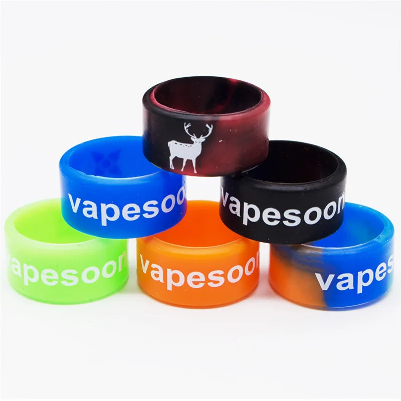50 pieces vapesoon Non Slip Rubber Silicone Vape Band Ring for 22 28mm