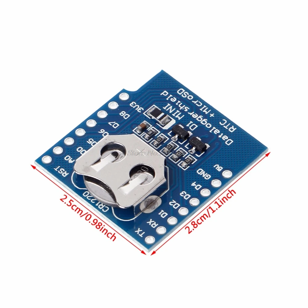 Micro SD для Wemos D1 Mini Data щит регистратора + RTC DS1307 часы материнская плата интегральные