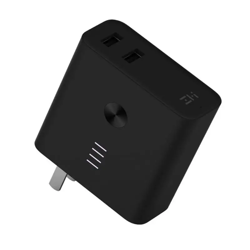 

Original Xiaomi Mi ZMI 2-in-1 5000mAh Power Bank With Wall Charger Plug Dual USB Two-Way Fast Charging Travel Portable Powerbank