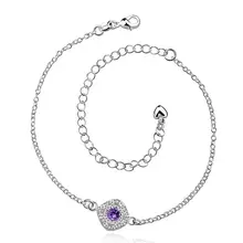 Anklet silver plated anklet silver fashion jewelry anklet 20+10CM chain for modern women jewelry free shipping dfgr LA037-D