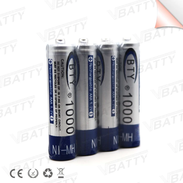 BTY AAA 1.2V NI-MH 1000mah 8