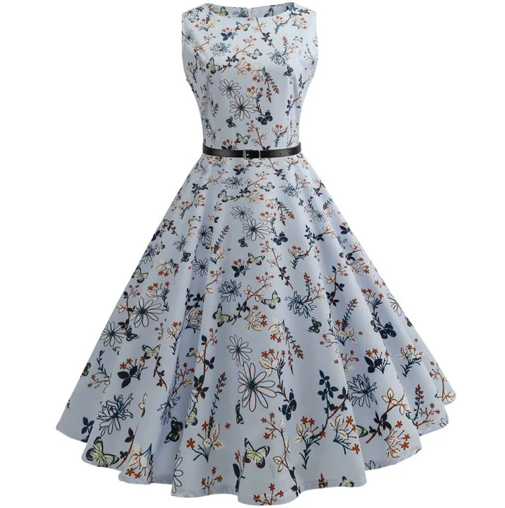 Летние женские платья, повседневные, цветочные, Ретро стиль, 50s 60s Robe Rockabilly Swing Pinup Vestidos, вечерние платья на День святого Валентина