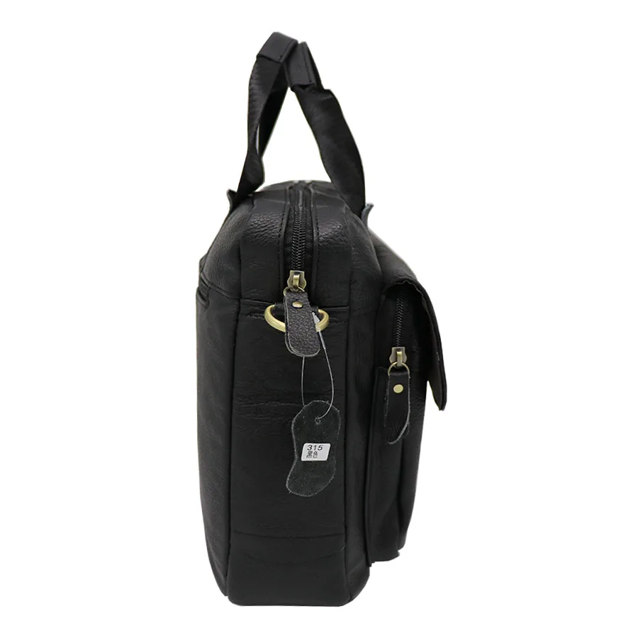 Бренд GO-LUCK натуральная кожа мужской портфель сумка через плечо сумка-мессенджер Повседневная и деловая 15 "ноутбук компьютер пакет