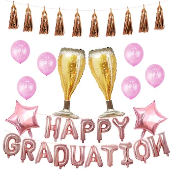 

Fashion Happy Graduation Ceremony Graduation Season Season Graduation Balloon Alumin Happy Graduation Balloon set
