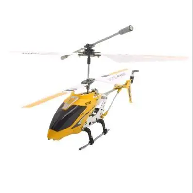 Syma S107G 3.5CH металлический Радиоуправляемый вертолет из сплава с гироскопом Радио пульт дистанционного управления Управление игрушки фюзеляжа R/C вертолет Quadcopter - Цвет: Yellow