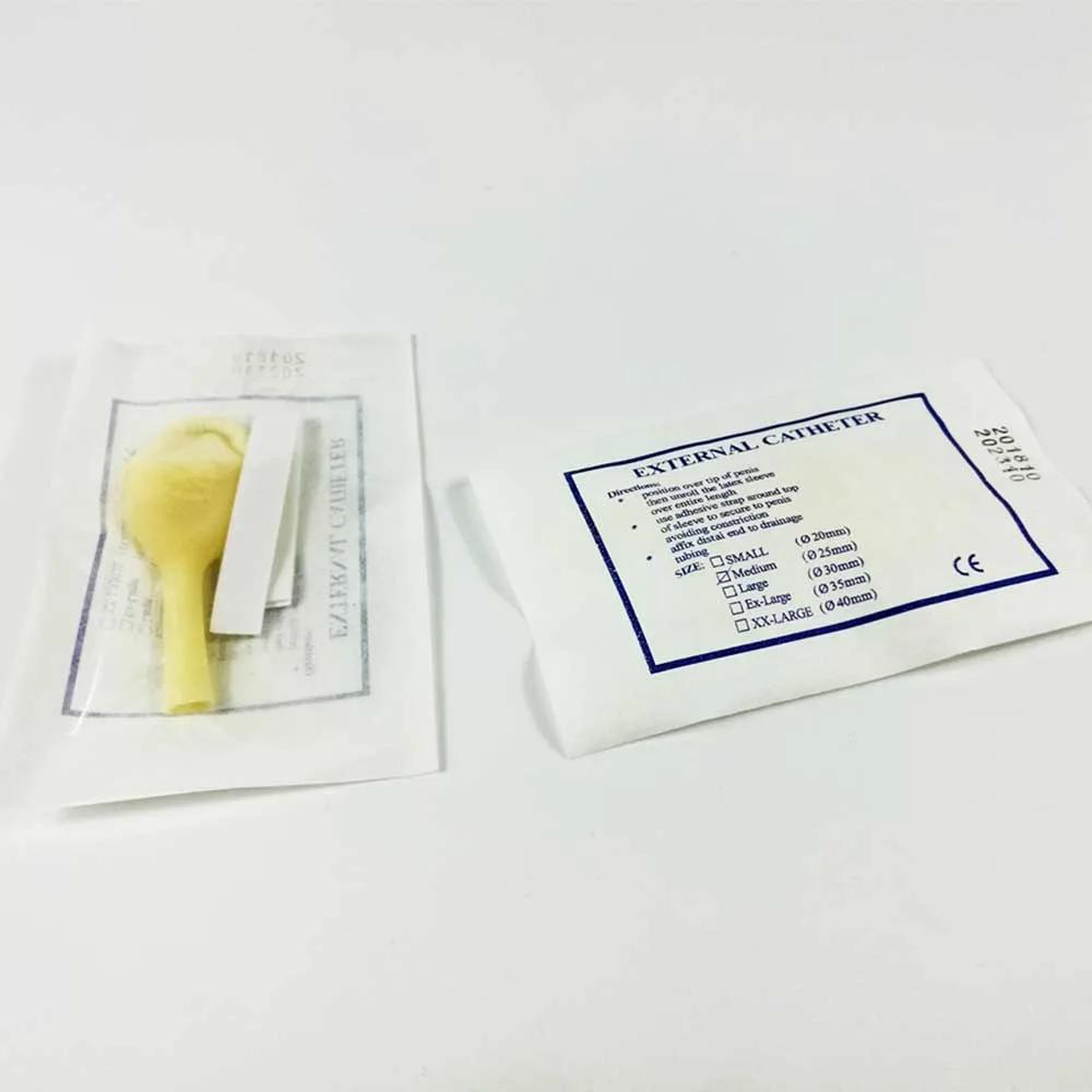 50 шт. мужской латексный катетер для презерватива, размер M, L 25 мм 30 мм стерилизованный для одноразового использования секс-продукт