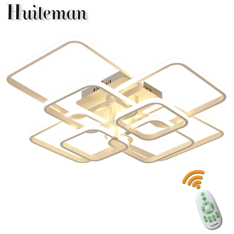 

Huiteman Led Modern Ceiling Lights Acrylic Adjustable Warm Indoor Home Lighting Dining Room Bedroom White Ceiling Lamp Fixtures