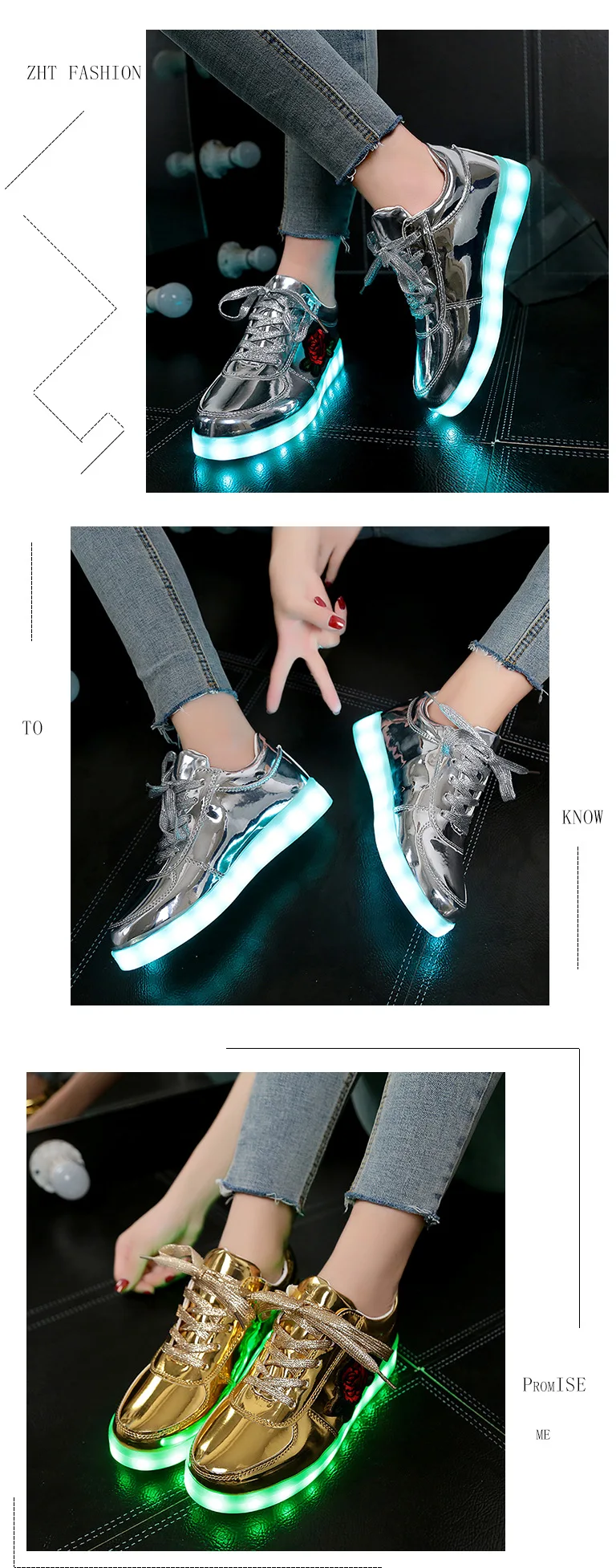 KRIATIV/светящаяся детская обувь; Светящиеся кроссовки для девочек; светящаяся обувь для мальчиков; Светящиеся кроссовки с цветочным принтом; обувь с подсветкой из искусственной кожи