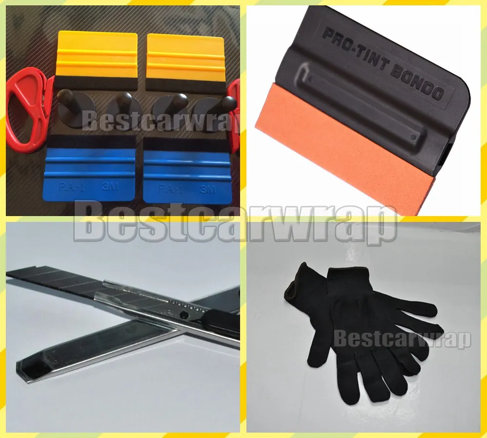 

4pcs Magnet Holder / 4 pcs 3M Squeegee 1 Pair gloves 1 pcs magnetic squeegee / 1 pcs knife Car Wrap Installation Tools Kits