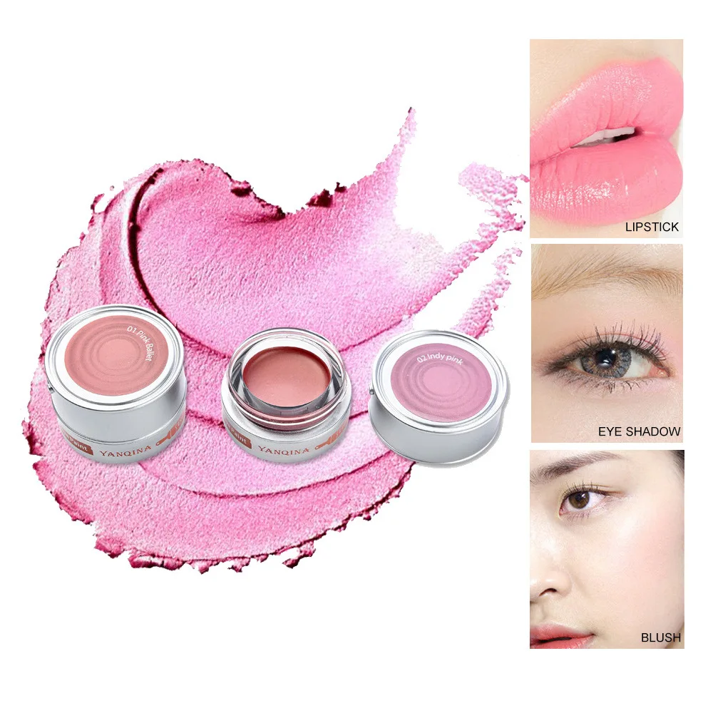 

5 Colors Single Eyeshadow Cream Blush Cream Multi function Waterproof Palette Fashion Long Lasting Eye Shadow Korean Cosmetic