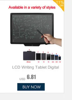 12 дюймов ЖК-дисплей цифровой планшетный электронных рукописного ввода Портативный Графика планшет блокнот ультра-тонкая доска для рисования