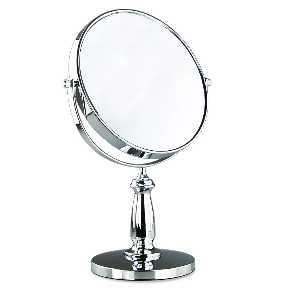 

SpringQuan New 8 inch Cosmetic mirror desktop metal mirror 2-Face mirror 10 x magnification Store desktop Decorative mirror