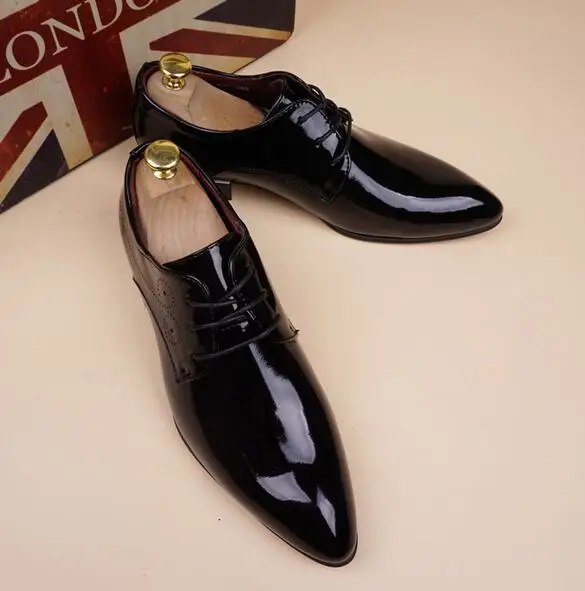 Брендовая деловая обувь для мужчин, модная мужская модельная обувь с острым носком, мужская обувь, кожаная итальянская мужская обувь, повседневная Роскошная обувь