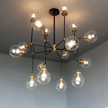 

New magic beans pendant light glass ball meals Nordic art bedroom living room
