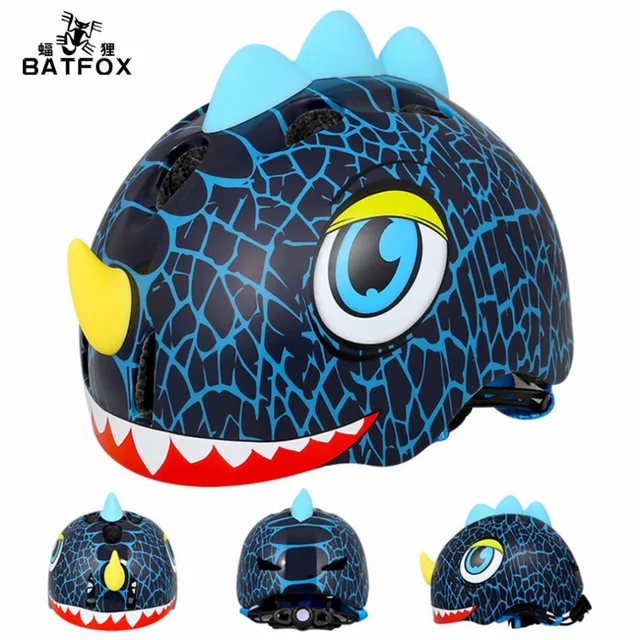 batfox miúdos dos desenhos animados ciclismo capacete estrada
