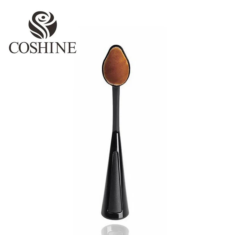 Online 2016 Gaya Baru Kedatangan Gigi Sikat Foundation Sempurna Concealer Makeup Sikat Oval O! WOW Kosmetik Sikat Dengan Cap Protector