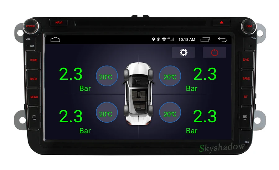 Top C500 4G SIM LTE Quad Core 2GB RAM Android 6.0 Car DVD player For VW Skoda Octavia 2 GPS WIFI Bluetooth RDS Radio TPMS DVR Camera 11