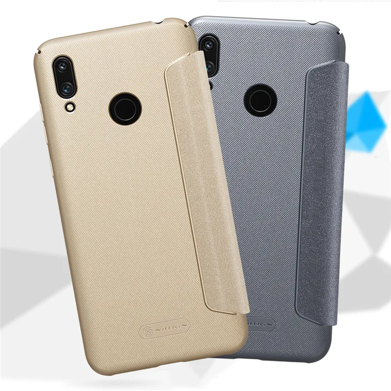 Для чехла huawei Y6 Pro чехол Oringinal NILLKIN Sparkle кожаный чехол-портмоне с откидной крышкой huawei Y7 Prime()/Y7 телефон Fundas чехол
