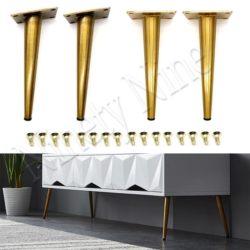 Best 20CM Sofa Legs Tapered Drawing Couch Chair Ottoman Coffee Table Legs Replacement Furniture Legs Set of 4 Perfect for Furniture