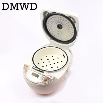 

DMWD Mini Electric Rice Cooker Intelligent Soup Heating Rice Cooking Pot Cake Food Warmer Meal Steamer 3L 1-2-3-4 People EU Plug