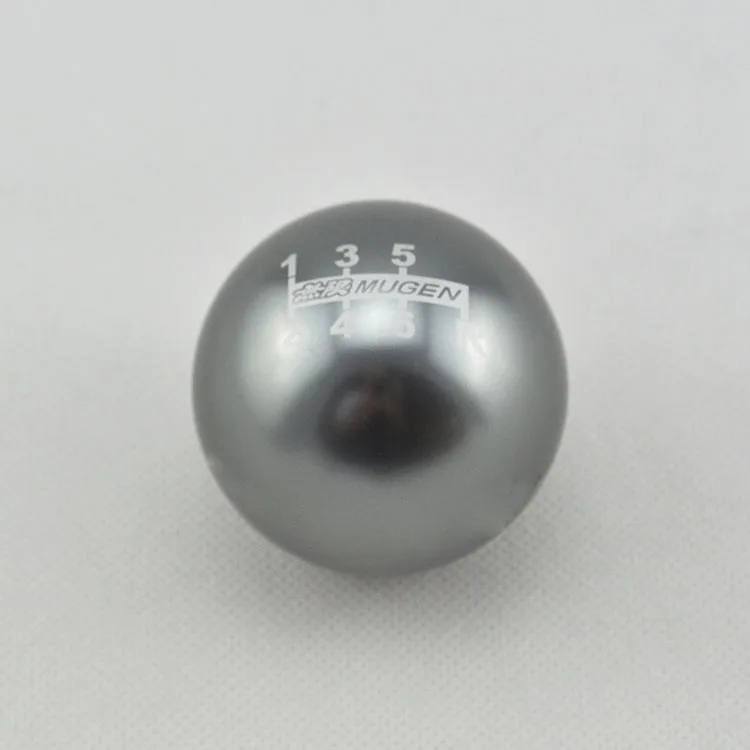 

Car-styling! mugen 6mt racing drift aluminum gear silver shift knob apply for civc city and new fit