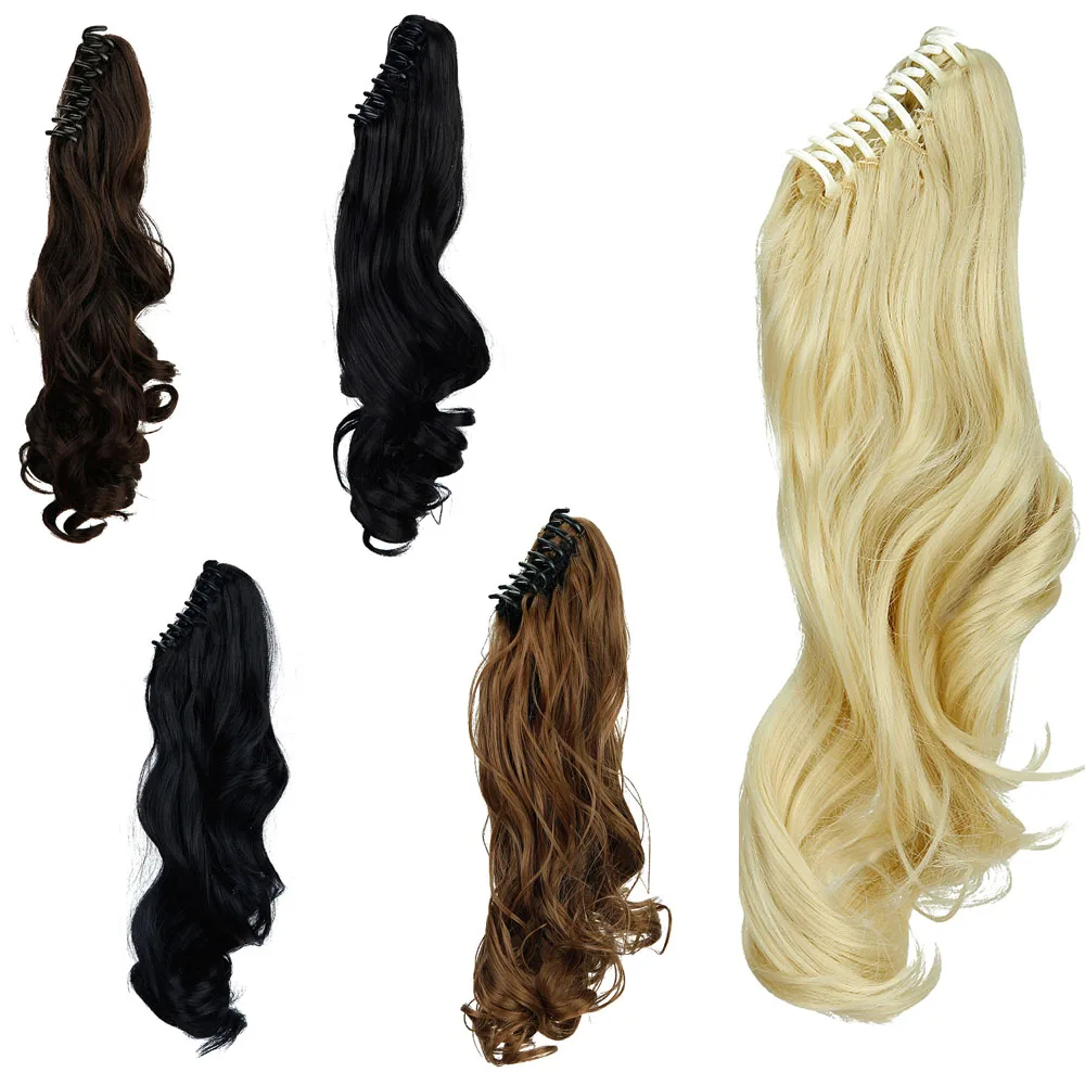 Women Lady Halloween Curly Jaw Claw Ponytail Hair Piece Women Lady Halloween Curly Jaw Claw Ponytail Hair Piece