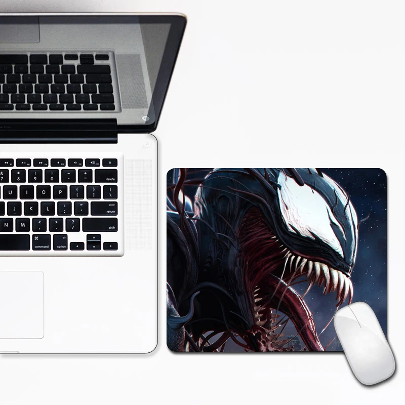 30x25 см игровой коврик для мыши Venom с запирающимся краем, маленький размер для офиса, ноутбука, коврик для мыши, скоростной коврик для мыши