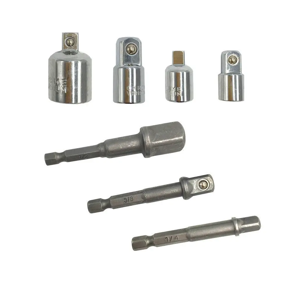 Socket Adapter Set Converter Set And Reducer Set (4 Pieces) + Power